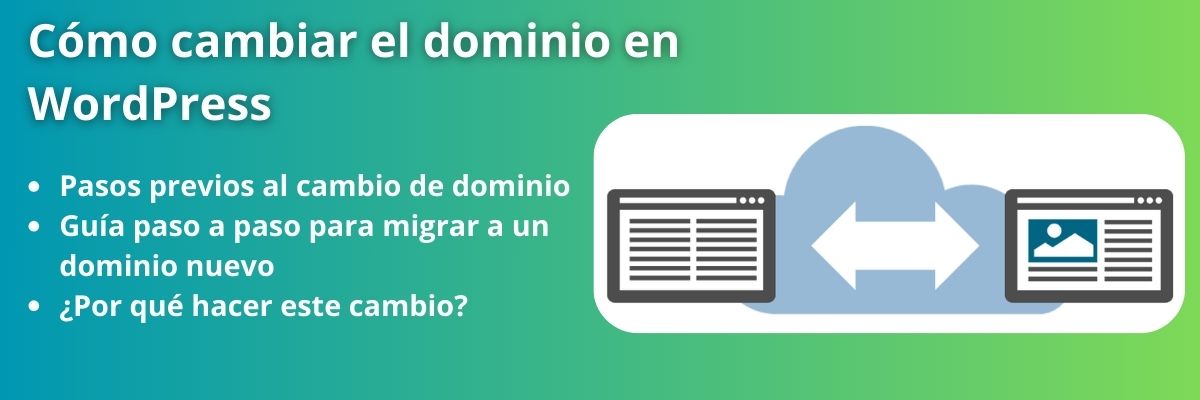 Cómo cambiar el dominio en WordPress