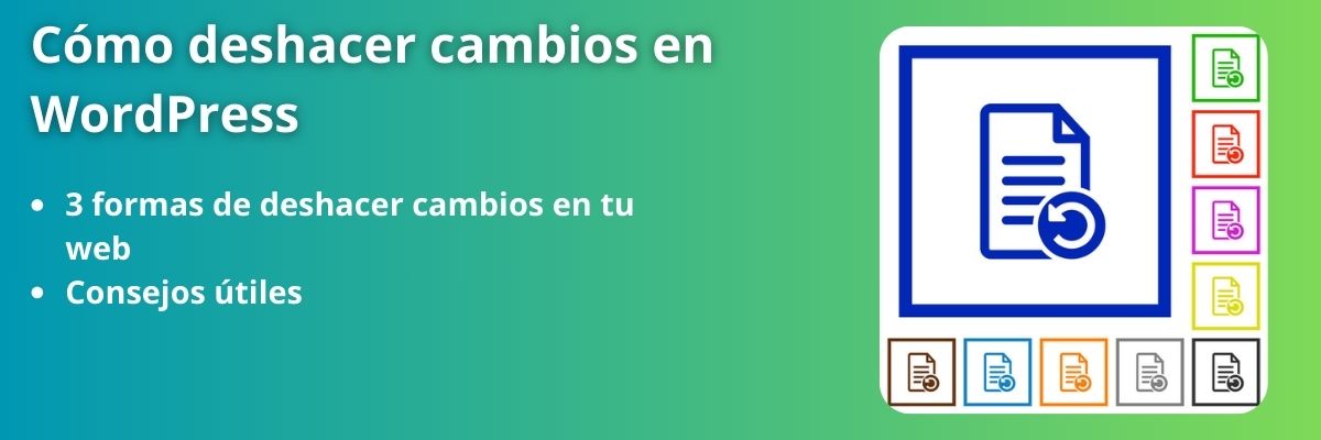 Cómo deshacer cambios en Wordpress